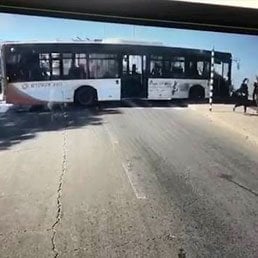 HEART STOPPING FOOTAGE: Miracle In Tzfat: Mass Tragedy Averted As Bus Almost Plunges Down Cliff