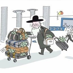 Outrage Over Antisemitic Cartoon Depicting Chareidi Bringing Coronavirus To Israel