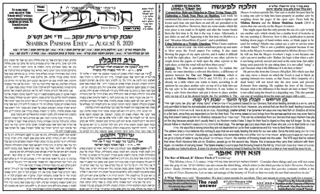 Torah Tavlin: Parshas Eikev 1
