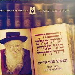 Agudath Israel is Delighted to Introduce The 5781/2020-2021 Calendar