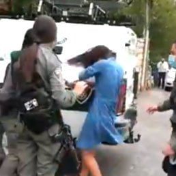Jerusalem: Police Spray Tear Gas In Face Of Young Woman Not Wearing Mask