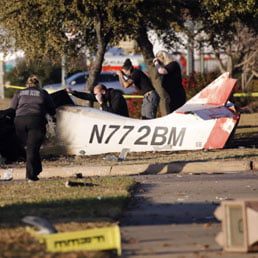 2 Killed When Plane Crashes Along Texas Service Road
