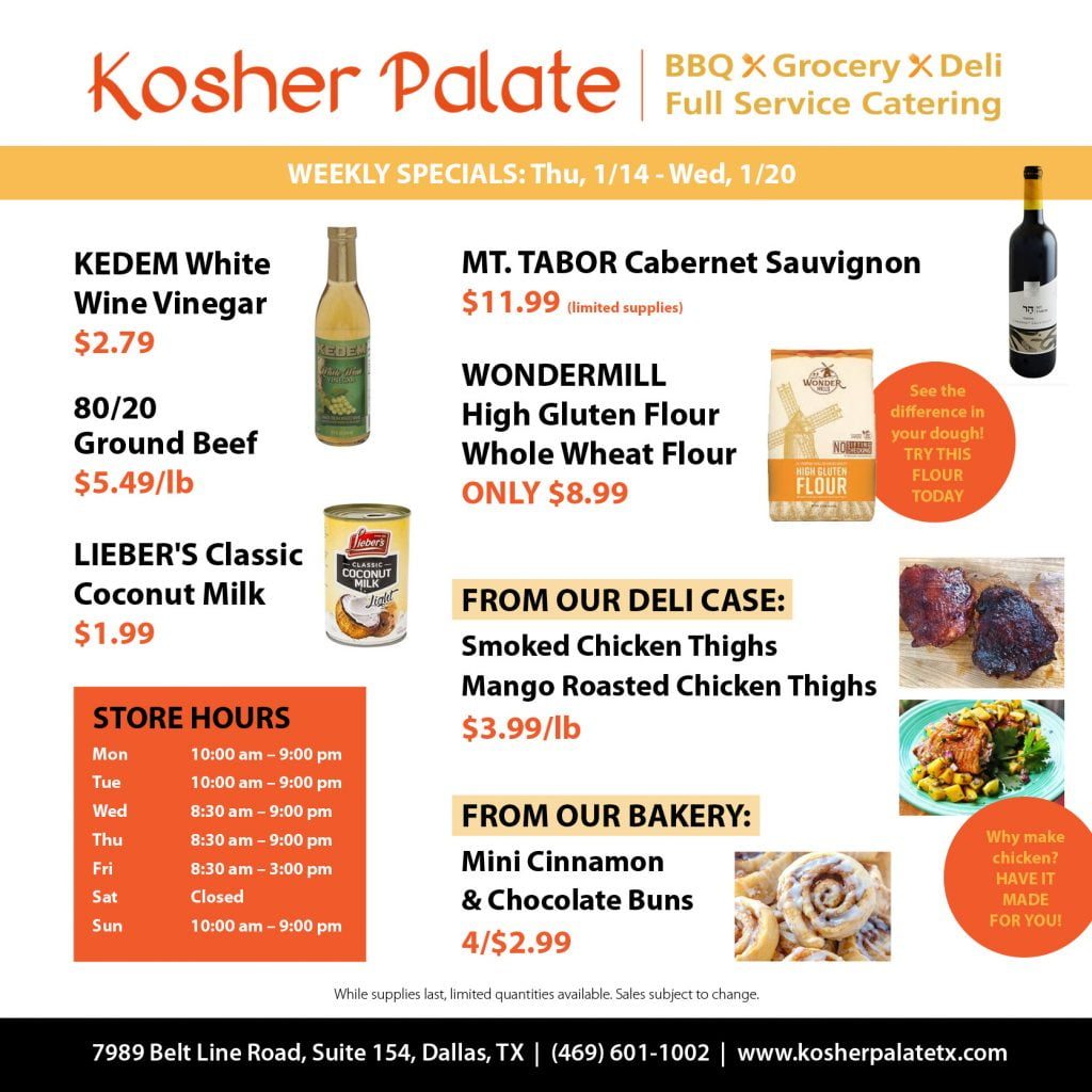 Kosher Palate Weekly Special 1