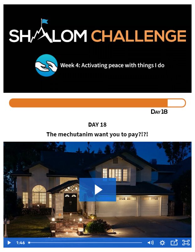 CCHF Shalom Challenge Day 18: The Mechutanim Want You to Pay?!?! 1