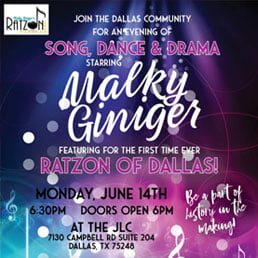 Song, Dance & Drama Starring Malky Giniger Featuring Ratzon of Dallas