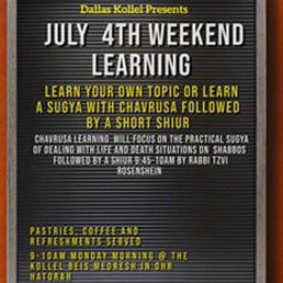 July 4th Weekend Learning