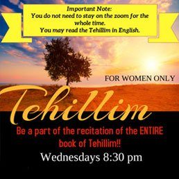 Women’s Tehillim Group: Be a Part of the Recitation