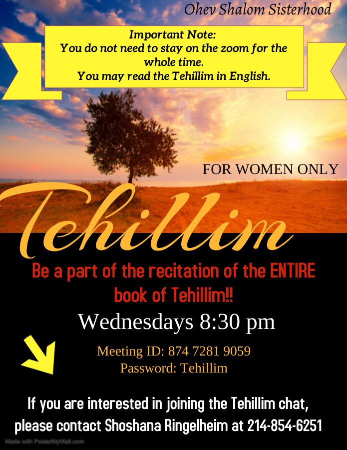 Women's Tehillim Group: Be a Part of the Recitation