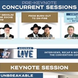 Agudah Convention with Rabbi Yerachmiel D. Fried as one of the Pre-Keynote Speakers