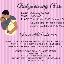 Babywearing Class: Free Admission
