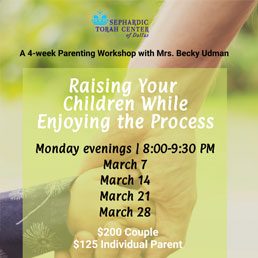 A 4-week parenting workshop series with parenting and education consultant, Becky Udman.