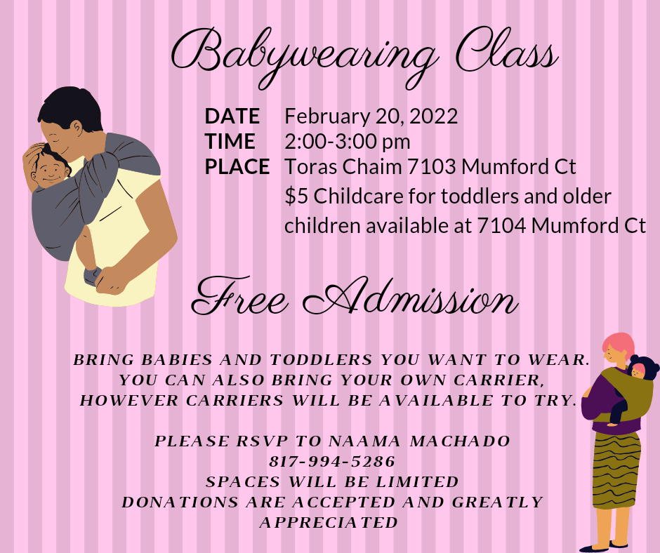 Babywearing Class: Free Admission 1