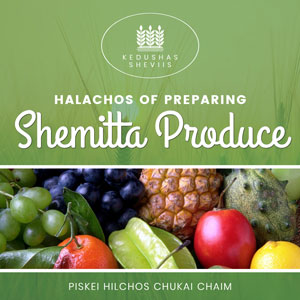 Halachos of Preparing Shemitta Produce