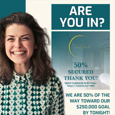 Are You In? We are 50% of the Way Toward Our $250,000 Goal by Tonight! — Mikvah Israel of Dallas
