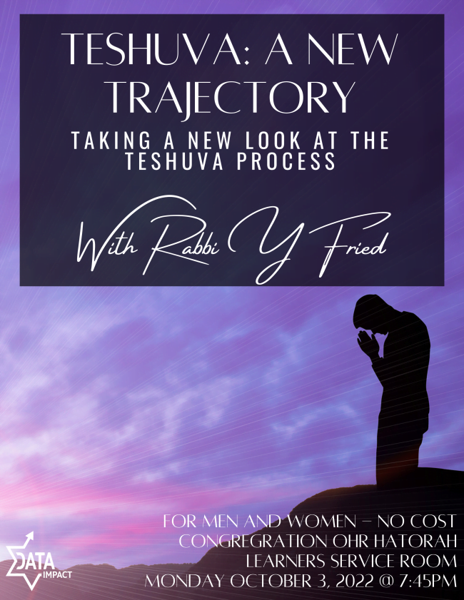 Teshuva: A New Trajectory with Rabbi Yerachmiel Fried