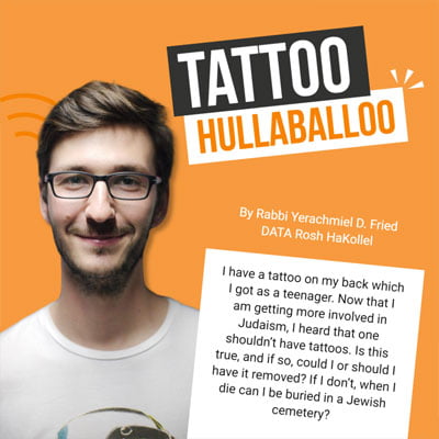 Ask the Rabbi: Tattoo Hullaballoo. By Rabbi Yerachmiel D. Fried