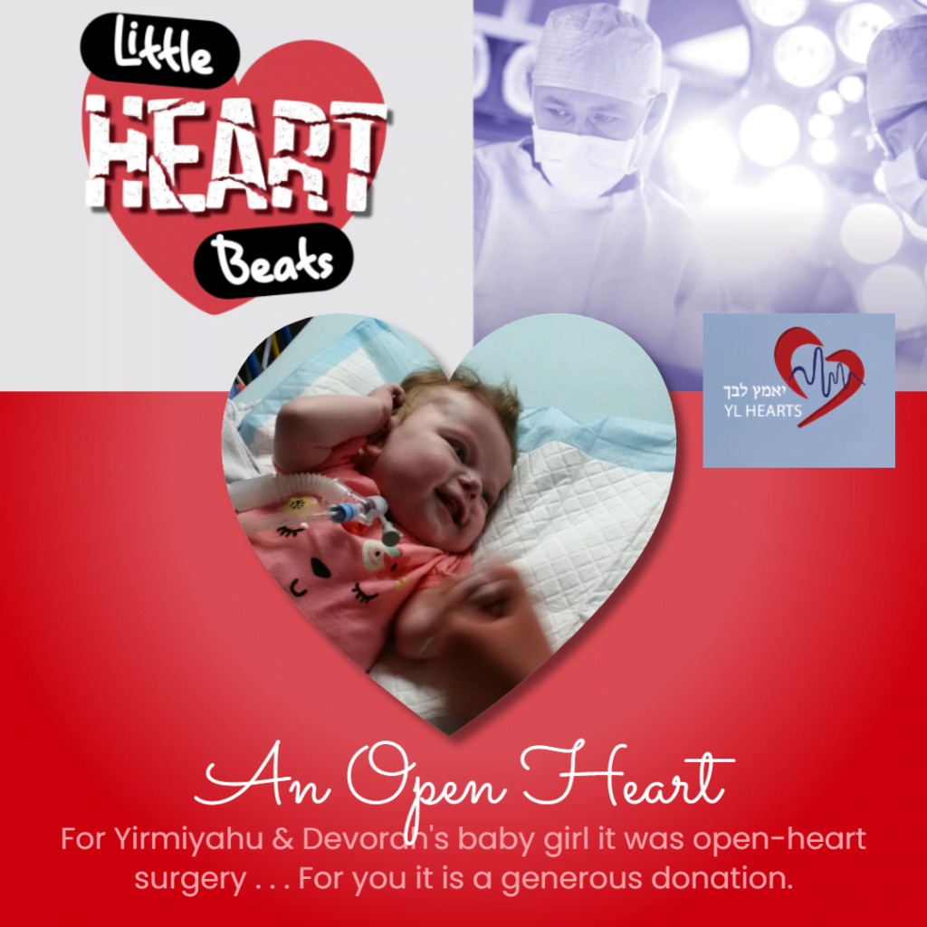 Yameitz Libechu: Little Heart Beats Campaign for Children with Congenital Heart Disease (CHD). This is the story of our granddaughter - Yaakov & Susan Rich 