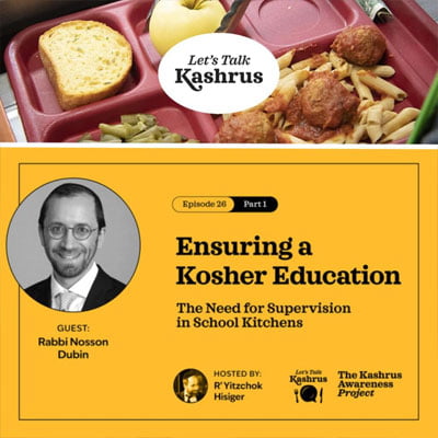 Watch: Let’s Talk Kashrus: Ensuring A Kosher Education