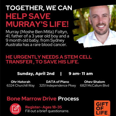 Together, We Can Help Save Murray’s Life