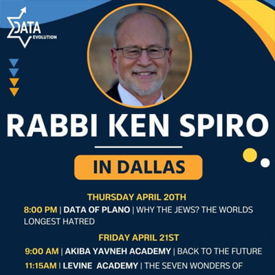 World Renowned Rabbi & Historian Ken Spiro Is Coming This Week