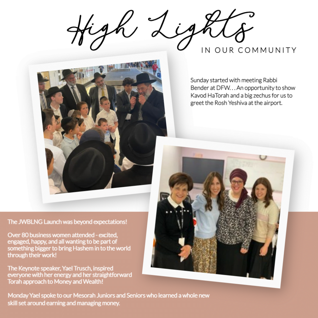 High Lights in Our Community 1
