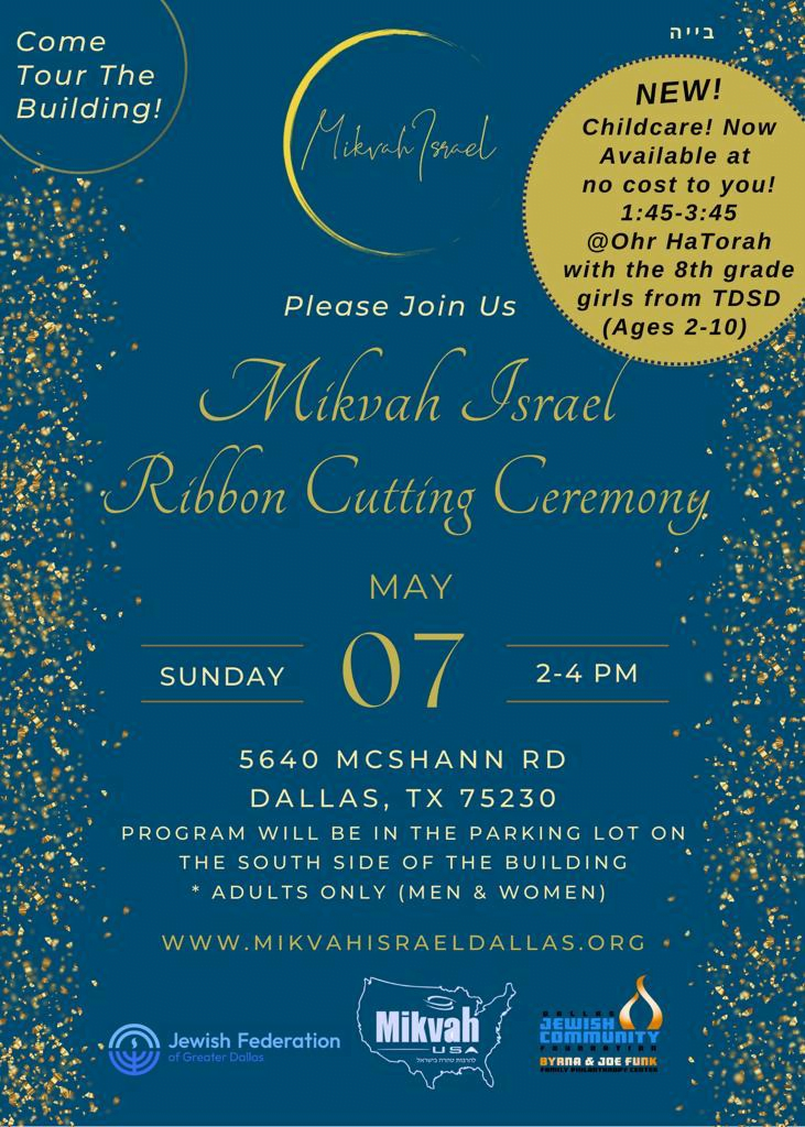 Mikvah Israel Ribbon Cutting Ceremony and Tour of the Newly Renovated Building