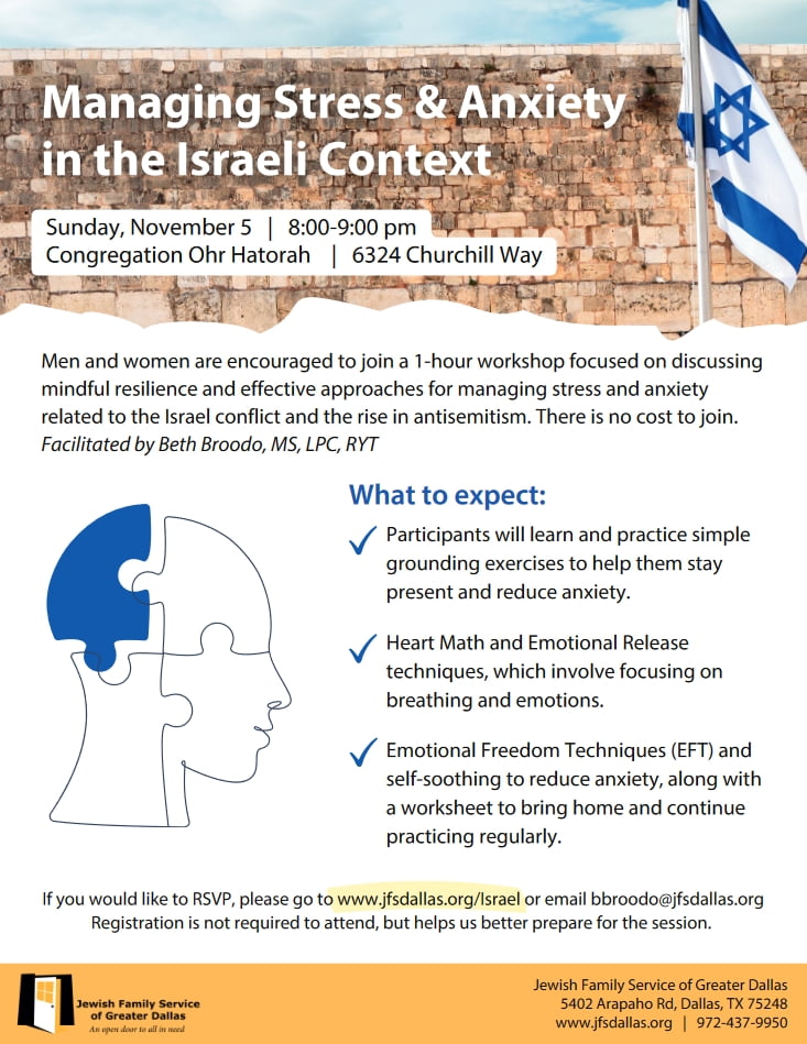 Managing Stress & Anxiety in the Israeli Context 1