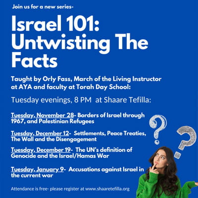 Israel 101: Untwisting the Facts