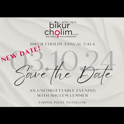 New Date: Bikur Cholim of Dallas Annual Gala