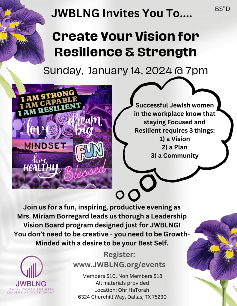 JWBLNG Presents: Create Your Vision for Resilience & Strength